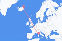 Flights from Olbia to Egilsstaðir