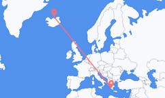 Flyrejser fra Grimsey, Island til Kalamata, Grækenland