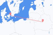 Vols de Minsk, Biélorussie pour Copenhague, Danemark