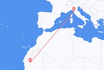 Flyg från Atar, Mauretanien till Pisa, Italien