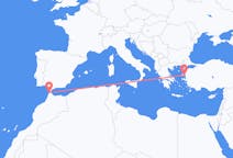 出发地 摩洛哥出发地 丹吉尔目的地 希腊米蒂利尼的航班