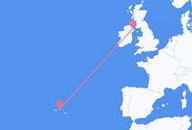 Flights from Terceira Island, Portugal to Belfast, the United Kingdom