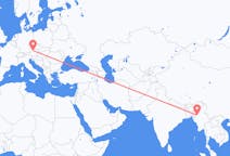 Flyrejser fra Kalay, Myanmar (Burma) til Linz, Østrig
