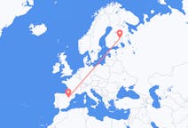Flights from Joensuu, Finland to Zaragoza, Spain