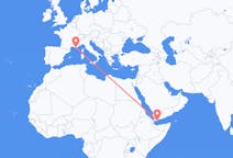 Flyrejser fra Aden til Toulon