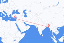 出发地 孟加拉国与科克斯巴扎尔相比目的地 塞浦路斯拉纳卡的航班