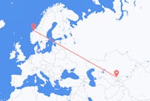出发地 哈萨克斯坦出发地 奇姆肯特目的地 挪威克里斯蒂安松的航班