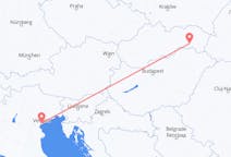 Flights from Košice in Slovakia to Venice in Italy