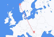 Flights from Belgrade, Serbia to Førde, Norway