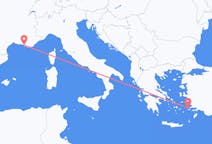 Vluchten van Kalimnos, Griekenland naar Marseille, Frankrijk
