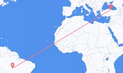 Flyreiser fra Alta Floresta, Brasil til Samsung, Tyrkia