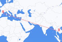 Flyreiser fra Siem Reap, Kambodsja til Girona, Spania