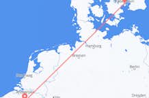 Flyreiser fra Brussel, til København