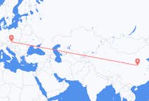 Flyreiser fra Yuncheng, Kina til Vienna, Østerrike