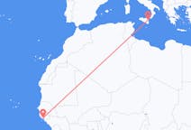 Flyrejser fra Bissau, Guinea-Bissau til Catania, Italien