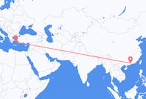 Flyg från Guangzhou, Kina till Naxos, Kina