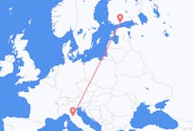 Flyg från Helsingfors, Finland till Florens, Italien