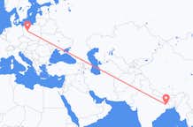 Flyrejser fra Durgapur, Indien til Poznan, Polen