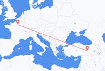 Flüge von Elazığ, die Türkei nach Paris, Frankreich