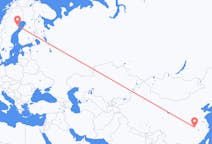 Flights from Wuhan, China to Skellefteå, Sweden