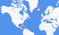 Flights from San Salvador, El Salvador to Akureyri, Iceland