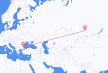 Flights from Abakan, Russia to Burgas, Bulgaria