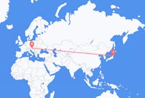 Flyreiser fra Sendai, Japan til Graz, Østerrike