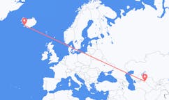 Flyreiser fra Urgench, Usbekistan til Reykjavik, Island