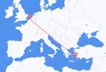 Vluchten van Ostend, Norfolk, België naar Kos, Griekenland