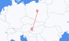 Flights from Hévíz, Hungary to Łódź, Poland
