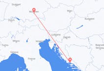 Vluchten van Splitsen, Kroatië naar München, Duitsland