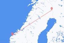 Flyrejser fra Pajala, Sverige til Ålesund, Norge