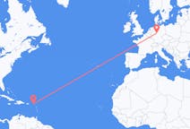 เที่ยวบิน จาก ไตรมาสที่ต่ำกว่าของเจ้าชาย, ซินต์มาร์เทน ไปยัง คัสเซิล, เยอรมนี