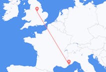Flyreiser fra Nottingham, England til Nice, Frankrike
