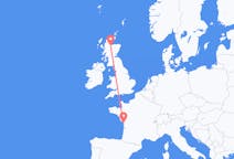 Flyg från Inverness, Skottland till La Rochelle, Frankrike
