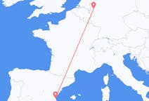 Flug frá Valencia, Spánn til Düsseldorf, Þýskaland