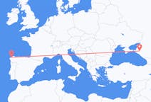 Fly fra Krasnodar til La Coruña