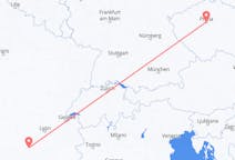 Flyg från Le Puy-en-Velay, Frankrike till Prag, Tjeckien