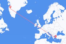 Flyg från Kangerlussuaq, Grönland till Ikaria, Grönland