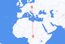 Flyrejser fra Bangui, Den Centralafrikanske Republik til Wien, Østrig
