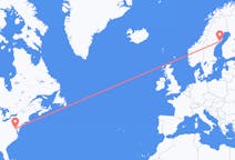 Flights from Washington, D. C. , the United States to Umeå, Sweden