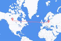 加拿大出发地 麦克默里堡飞往加拿大目的地 华沙的航班