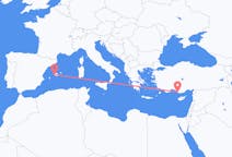 Flights from Gazipaşa, Turkey to Palma de Mallorca, Spain