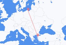Flyg från Gdansk, Polen till Edremit, Turkiet