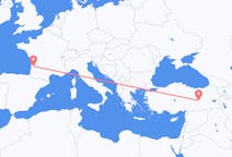 Flyg från Bordeaux till Elazığ