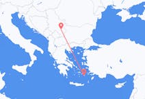 Fly fra Niš til Astypalaia