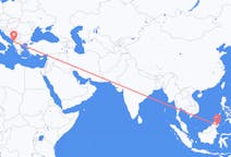 Vluchten van Lahad Datu, Maleisië naar Tirana, Albanië