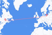 Flyreiser fra Québec, Canada til Bydgoszcz, Polen
