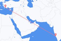出发地 印度出发地 门格洛尔目的地 土耳其达拉曼的航班
