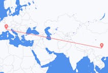 Flyrejser fra Chongqing til Torino